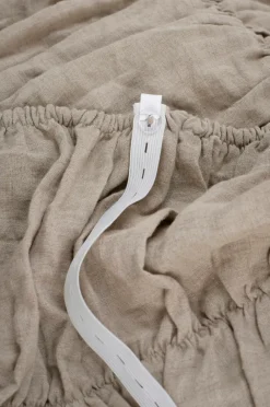 Best Ellos Home Polstring af seng Candice Elastic 60 cm i hør Linen beige