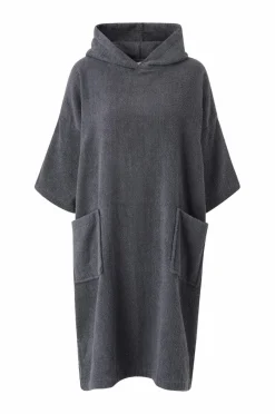 New Ellos Home Poncho Elise i frotté Mørkegrå
