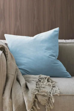 Clearance Ellos Home Pudebetræk Celina i velour 50x50 cm Blå