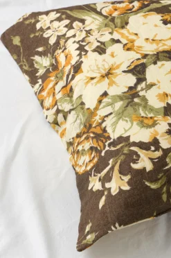 Clearance Ellos Home Pudebetræk Candice Rose i vasket hør Brun ny