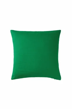 Ellos Home Pudebetræk Candice Zip i vasket hør 50x50 cm Ærtegrøn