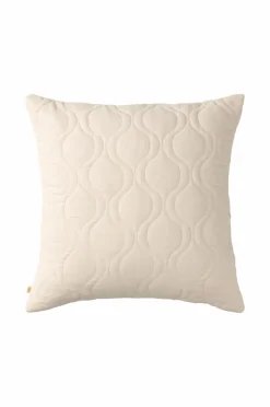 Clearance Ellos Home Pudebetræk Elly Quilted i genanvendt halvlinned Cremet hvid
