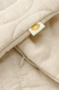 Clearance Ellos Home Pudebetræk Elly Quilted i genanvendt halvlinned Cremet hvid
