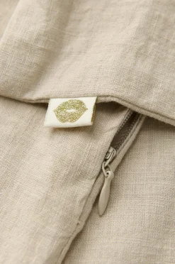 Best Ellos Home Pudebetræk Elly i genanvendt halvlinned Linen beige