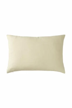 Discount Ellos Home Pudebetræk Candice Zip i vasket hør 40x60 cm Pastelgul