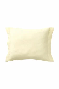 Clearance Ellos Home Pudebetræk Candice af vasket hør Pastelgul