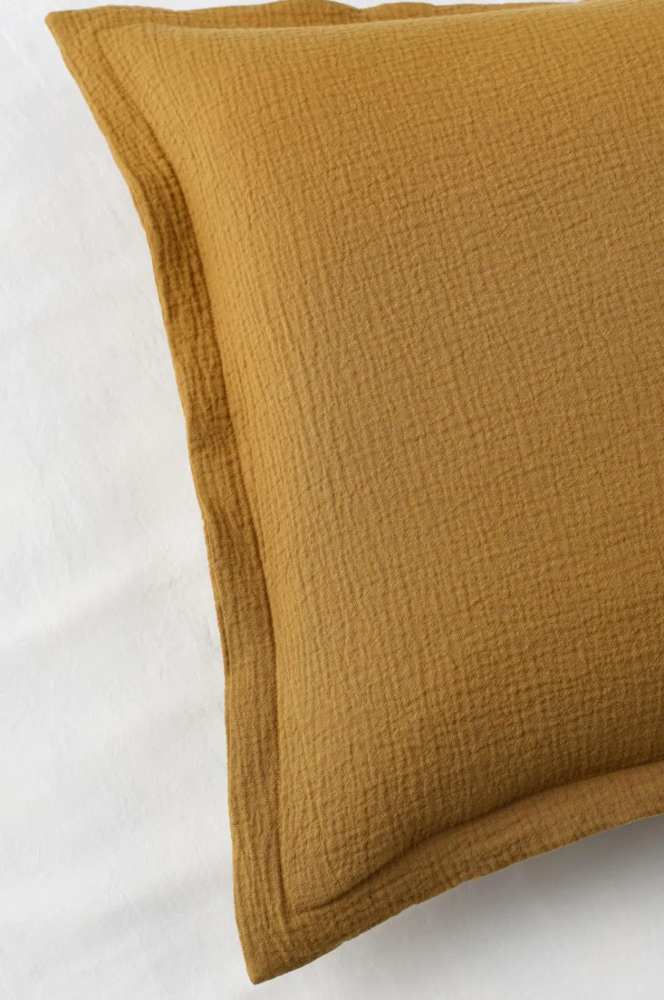 Clearance Ellos Home Pudebetræk Candela i muslin Brungul