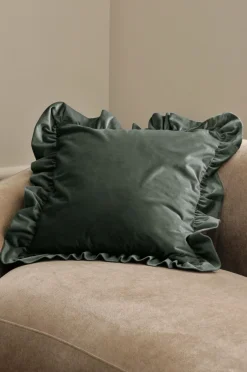 Discount Ellos Home Pudebetræk Nora Frill Khakigrön