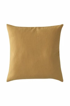 Clearance Ellos Home Pudebetræk Candice Zip i vasket hør 50x50 cm Bronzegrøn