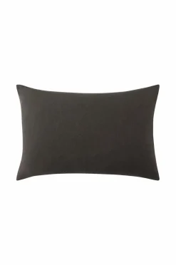 Discount Ellos Home Pudebetræk Candice Zip i vasket hør 40x60 cm Gråsort