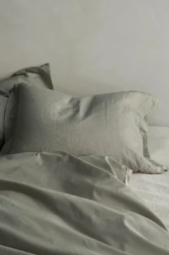 Clearance Ellos Home Pudebetræk Juliette af økologisk bomuld Kakigrøn