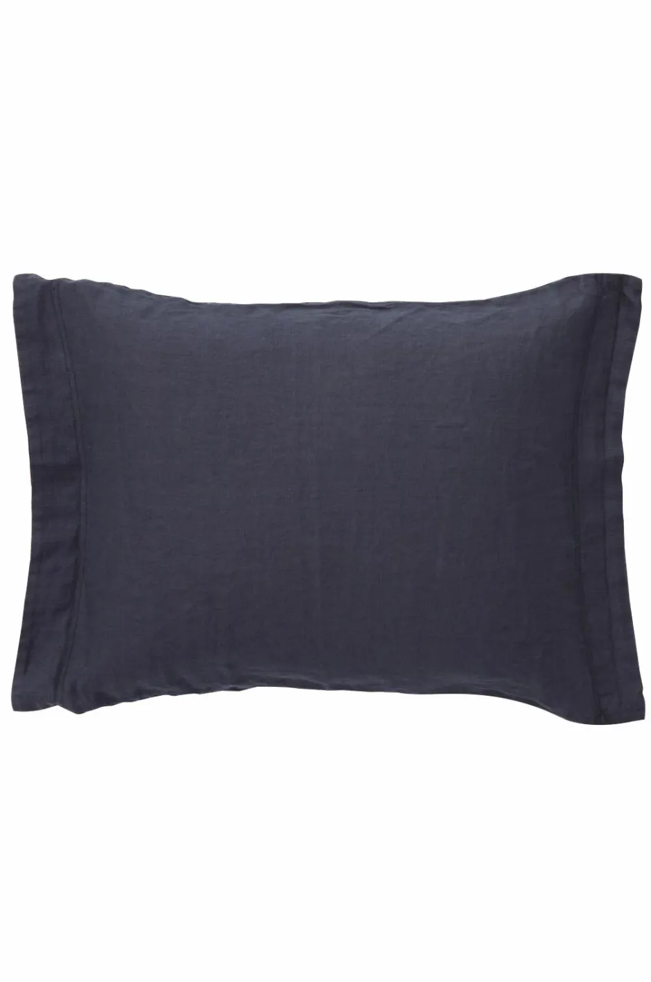 Clearance Ellos Home Pudebetræk Candice af vasket hør Blueblack - ebony