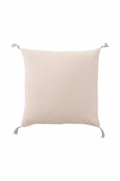 Clearance Ellos Home Pudebetræk Candice Tassel af vasket hør, 50x50 cm Lys rosa