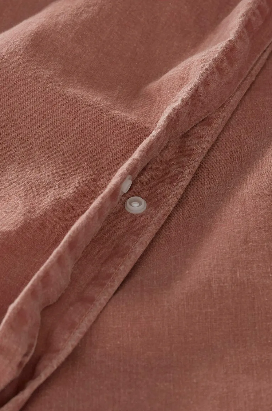 Ellos Home Pudebetræk Rania i vintagevasket bomuld Rustpink