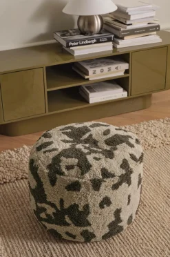 New Ellos Home Puf Cowlow Brun / creme