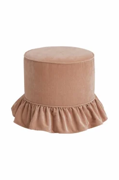 Outlet Ellos Home Puf Pariley Gammel rose