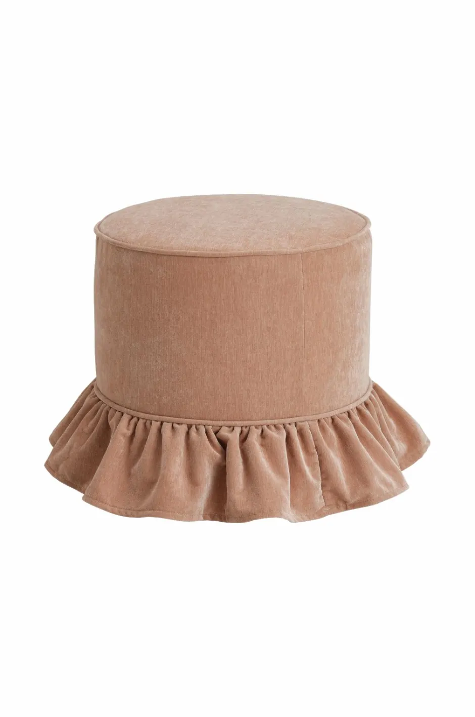 Outlet Ellos Home Puf Pariley Gammel rose