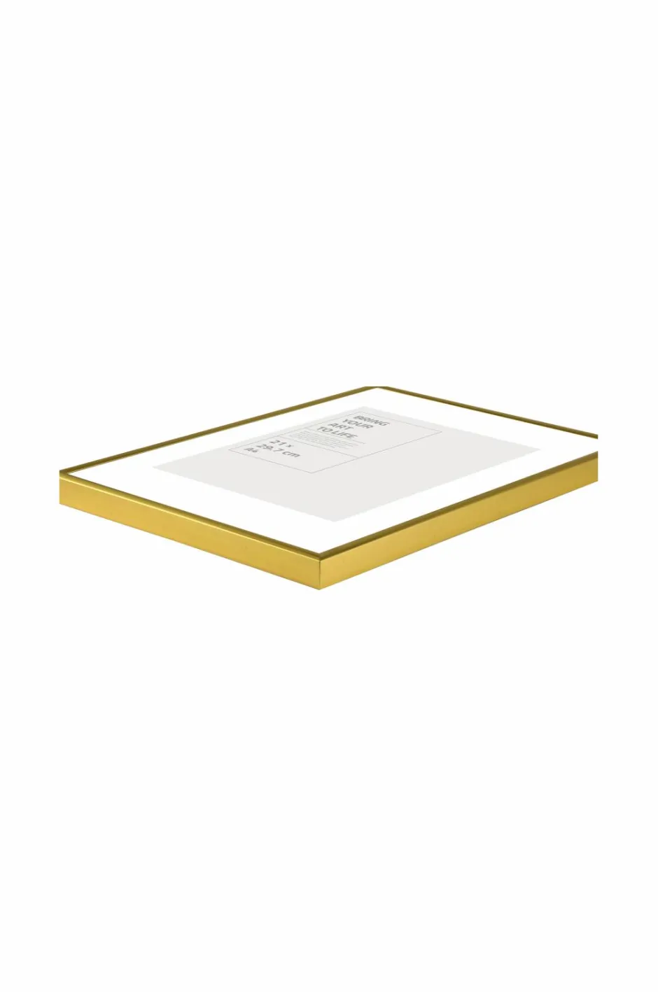 Best Ellos Home Ramme Victoria med plexiglas Guldfarvet