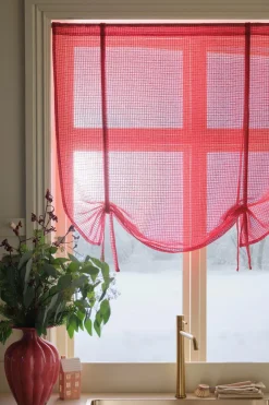 Clearance Ellos Home Roll up-gardin Edda Rød