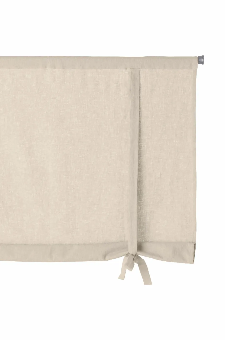 Discount Ellos Home Roll up-gardin Elly i genanvendt halvlinned Linen beige