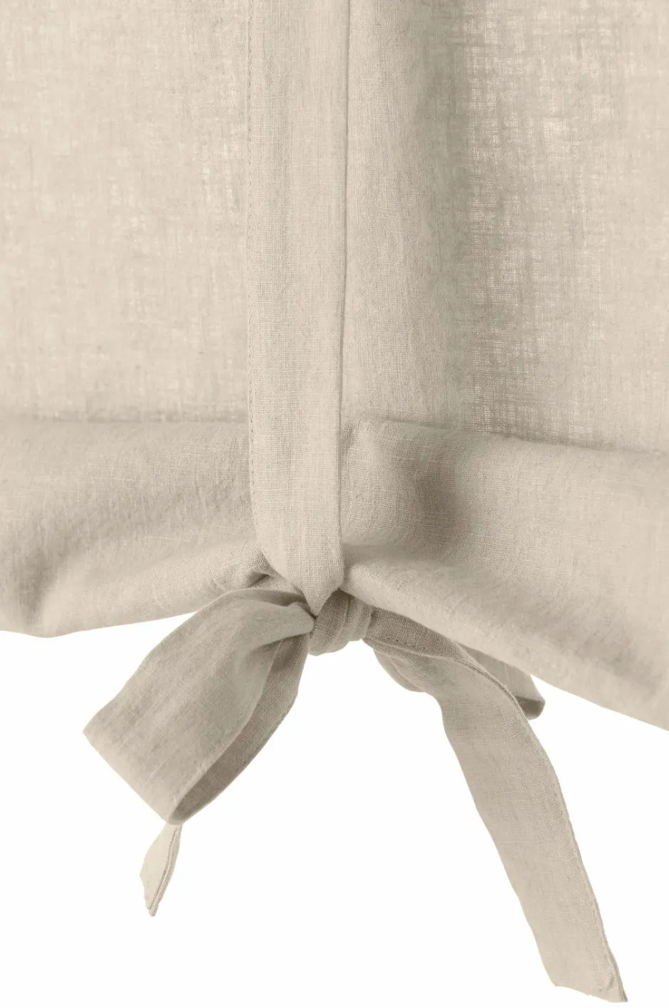 Discount Ellos Home Roll up-gardin Elly i genanvendt halvlinned Linen beige