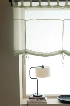 Hot Ellos Home Roll up-gardin Lara Grøn mat sort