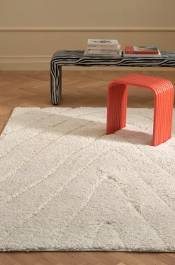 Outlet Ellos Home Ryatæppe Alba Roma Shaggycarpet Hvid