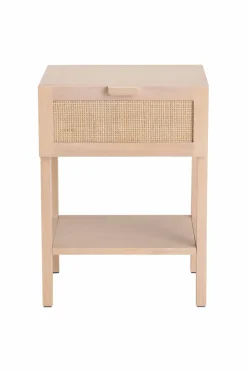 Outlet Ellos Home Sengebord / Opbevaringsbord Francis Förvaring Hylla Mat sand mat sand