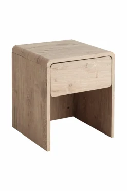 Outlet Ellos Home Sengebord Mydisa Hvid laseret