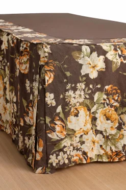 Hot Ellos Home Sengekappe Candice Rose i vasket linned 52 cm Brun ny