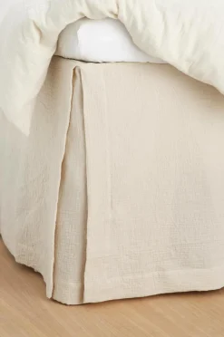 Discount Ellos Home Sengekappe Candela i musselin 52 cm Lysbeige