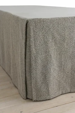 Outlet Ellos Home Sengekappe Altro i bouclé, højde 60 cm Grå/lærredsbeige