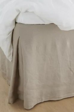 Discount Ellos Home Sengekappe Kiyoko 60 cm A121b 100% linen beige
