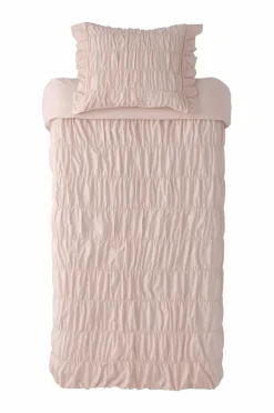 Sale Ellos Home Sengesæt Avery Elastic i bomuldspercale 2 eller 3 stykker Lys abrikosrosa