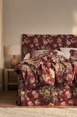 Outlet Ellos Home Sengesæt Candice Rose 2 dele Vinrød
