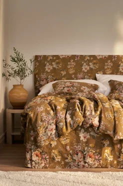 Discount Ellos Home Sengesæt Candice Rose 2 dele Olivengrøn mat sort