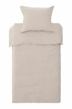 Ellos Home Sengesæt Crystal i bomuldspercale 2 eller 3 stykker Sandbeige