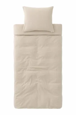Online Ellos Home Sengesæt Elly i genanvendt halvlinned 2 eller 3 stykker Linen beige