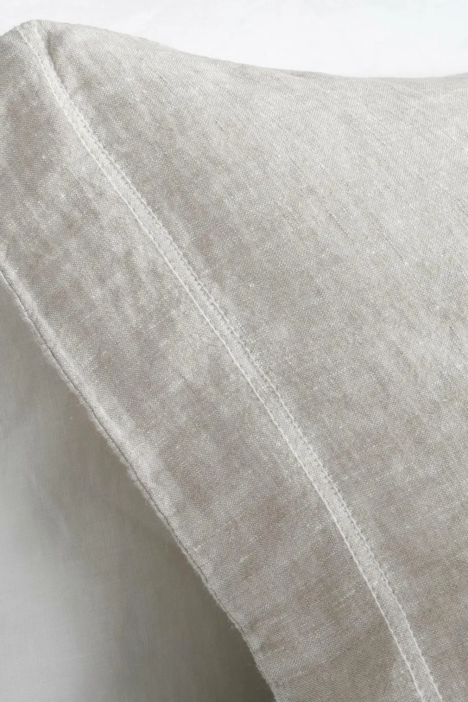Outlet Ellos Home Sengesæt Elmira i vasket hør 2 eller 3 dele A121b 100% linen beige