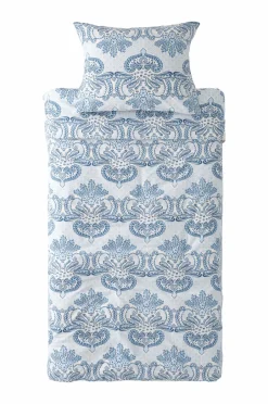 New Ellos Home Sengesæt Juliett Medallion i bomuld 2 eller 3 stykker Blå