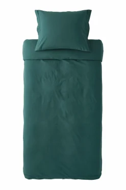 Discount Ellos Home Sengesæt Juliette af økologisk bomuld - 2 eller 3 dele Petrolgrøn