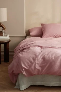 Outlet Ellos Home Sengesæt Milly i bomuld 2 eller 3 stykker Rosa