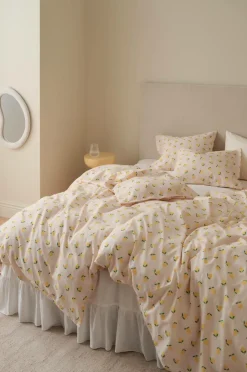 Hot Ellos Home Sengesæt Milly Fruit i bomuld 2 eller 3 stykker Lyserød