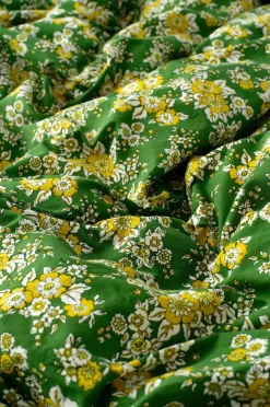 Outlet Ellos Home Sengesæt Milly Flower i bomuld 2 dele Grøn