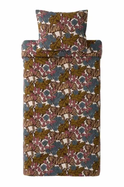 New Ellos Home Sengesæt Milly Tiger i vasket bomuld 2 eller 3 stykker Beige