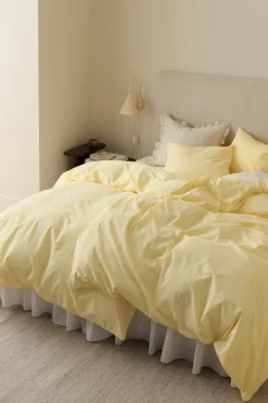 Discount Ellos Home Sengesæt Milly i bomuld 2 eller 3 stykker Lysegul