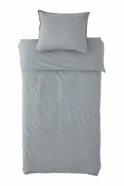 Outlet Ellos Home Sengesæt Rania i vintagevasket bomuld Light grey (Cool grey)