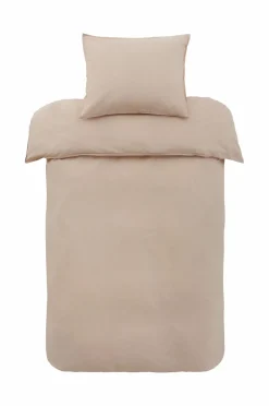 Sale Ellos Home Sengesæt Rania i vintagevasket bomuld BEIGE