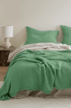 Best Ellos Home Sengetæppe Candela Aquagrøn