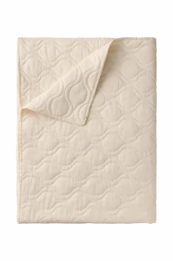 Sale Ellos Home Sengetæppe Elly Quilted i genanvendt halvlinned Cremet hvid